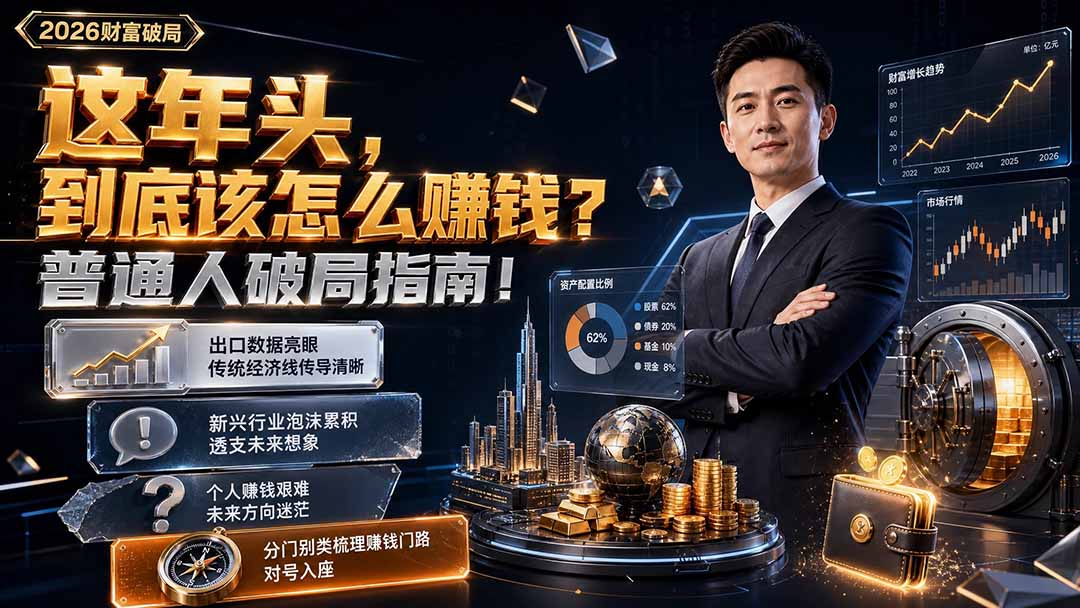 付费文章：这年头，到底该怎么赚钱？普通人破局指南！-财迷疯