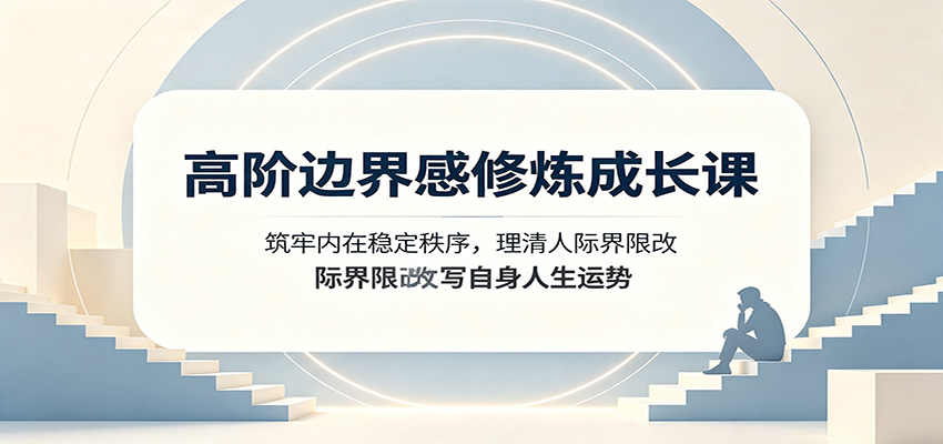 高阶边界感修炼成长课：筑牢内在稳定秩序，理清人际界限改写自身人生运势-摇钱树