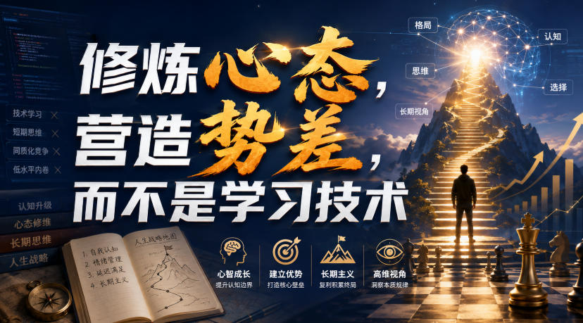 付费文章:修炼心态,营造势差,而不是学习技术-摇钱树