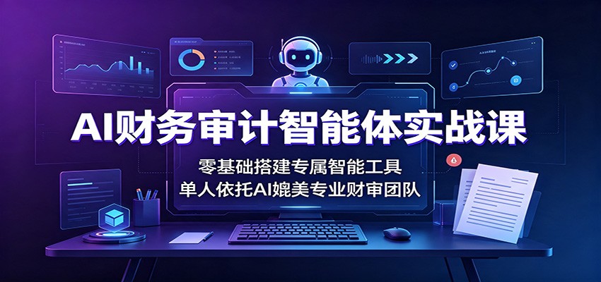 AI财务审计智能体实战课:零基础搭建专属智能工具,单人依托AI媲美专业财审团队-摇钱树