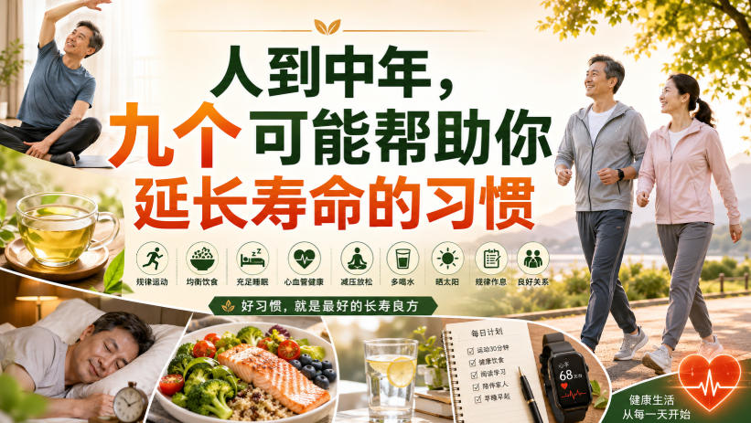 付费文章:人到中年,九个可能帮助你延长寿命的习惯-摇钱树