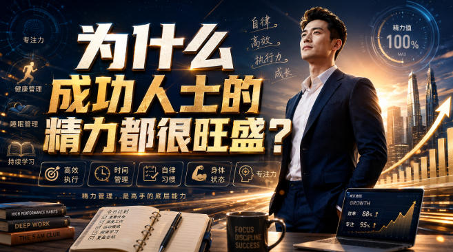 付费文章:为什么成功人士的精力都很旺盛?-摇钱树