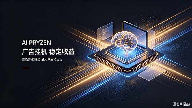 AI Pryzen 广告挂机|24小时自动跑,日入300-500,新手零门槛-摇钱树