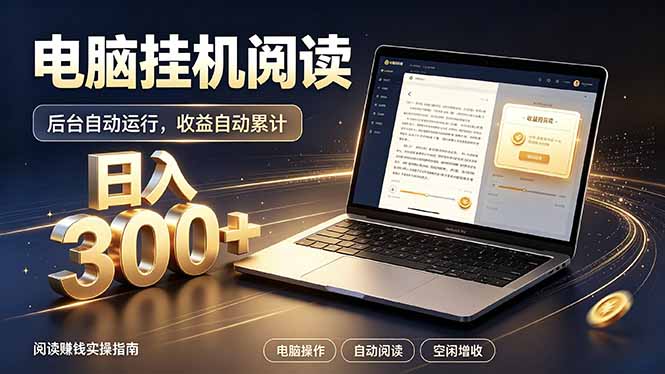 看小说也有收益？自动化流程，轻松日入300+-摇钱树