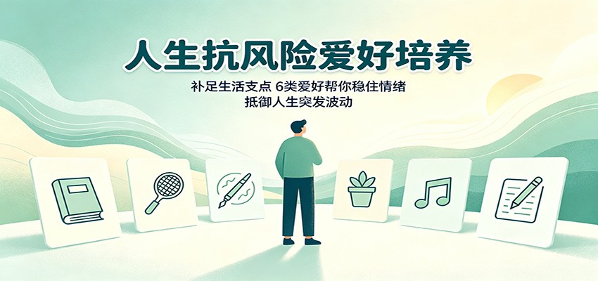 人生抗风险爱好培养：补足生活支点，6类爱好帮你稳住情绪，抵御人生突发波动-摇钱树