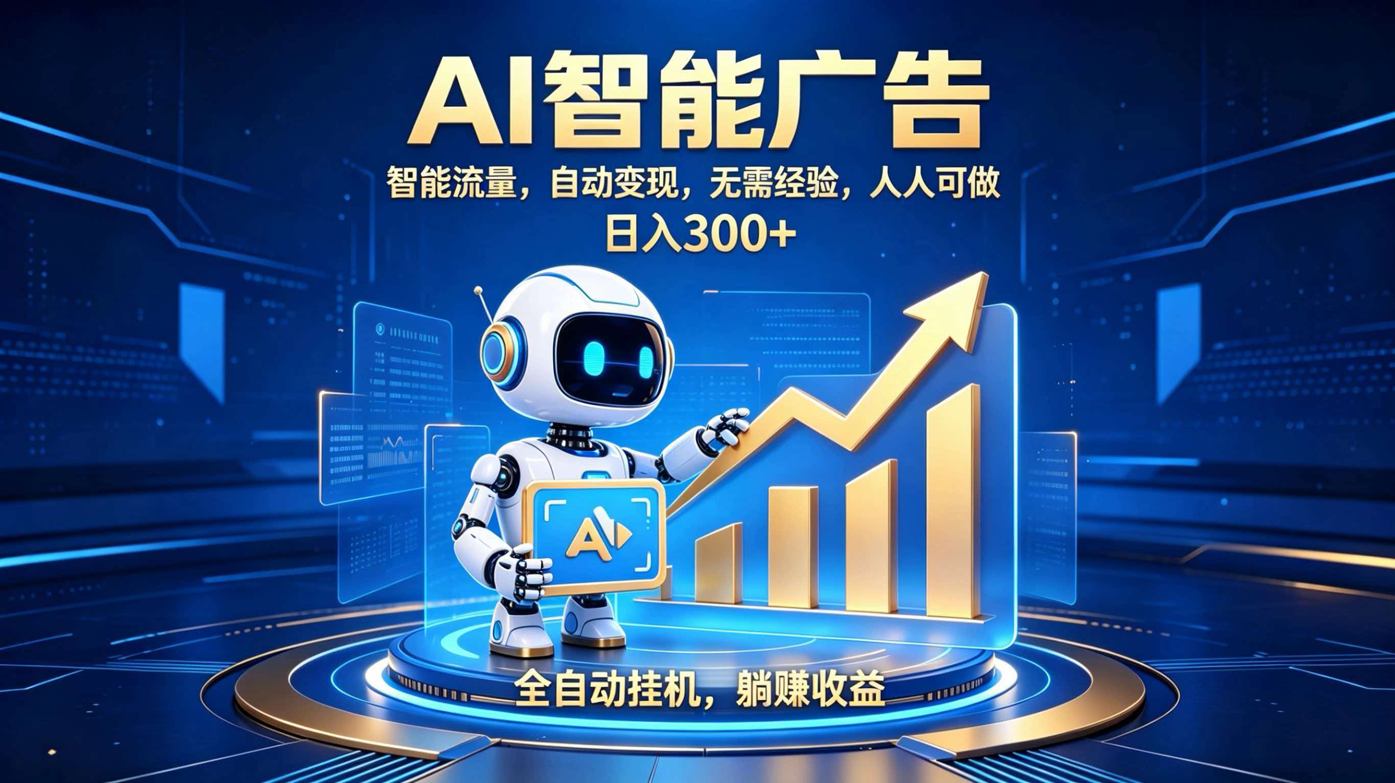 轻资产新赛道,全自动AI广告,打造持续收益-摇钱树