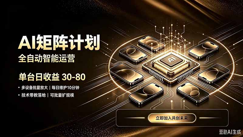 AI智能对话,矩阵规模化创业,全程技术扶持,长久稳定,日入800+-摇钱树