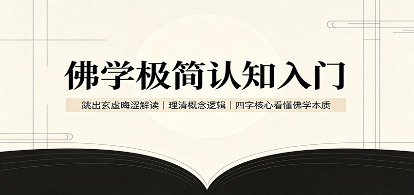 佛学极简认知入门:跳出玄虚晦涩解读,理清概念逻辑,四字核心看懂佛学本质-摇钱树