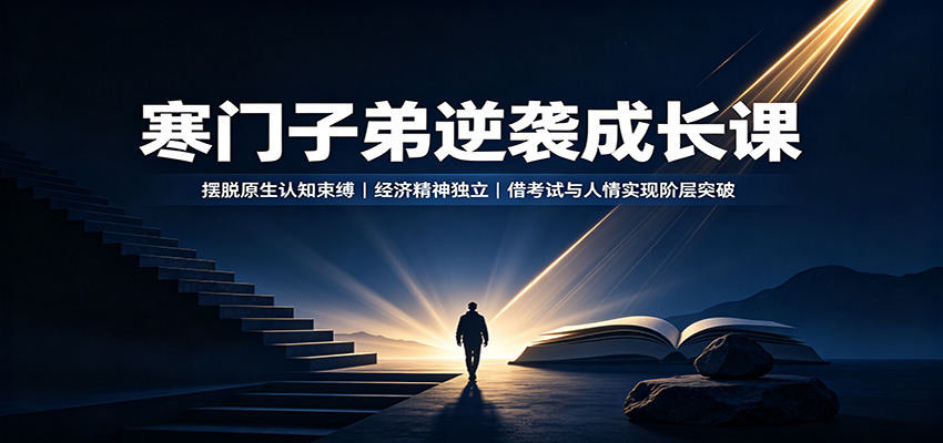 寒门子弟逆袭成长课:摆脱原生认知束缚,经济精神独立,借考试与人情实现阶层突破-摇钱树