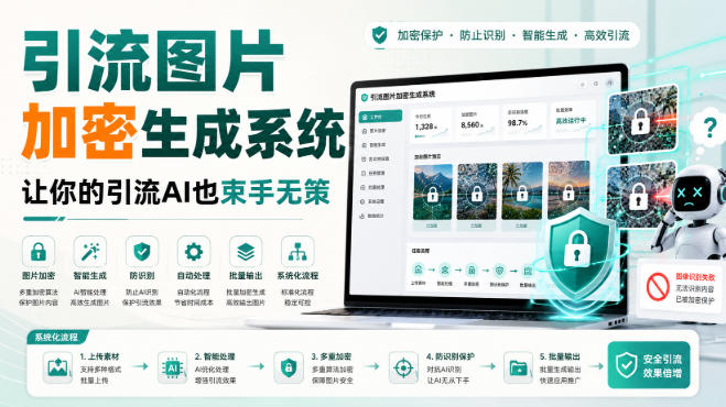 引流图片加密生成系统，让你的引流AI也束手无策-摇钱树