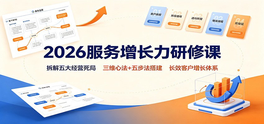 2026服务增长力研修课:拆解五大经营死局,三维心法+五步法搭建长效客户增长体系-摇钱树