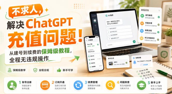不求人，解决ChatGPT充值问题！从建号到续费的保姆级教程，全程无违规操作-摇钱树