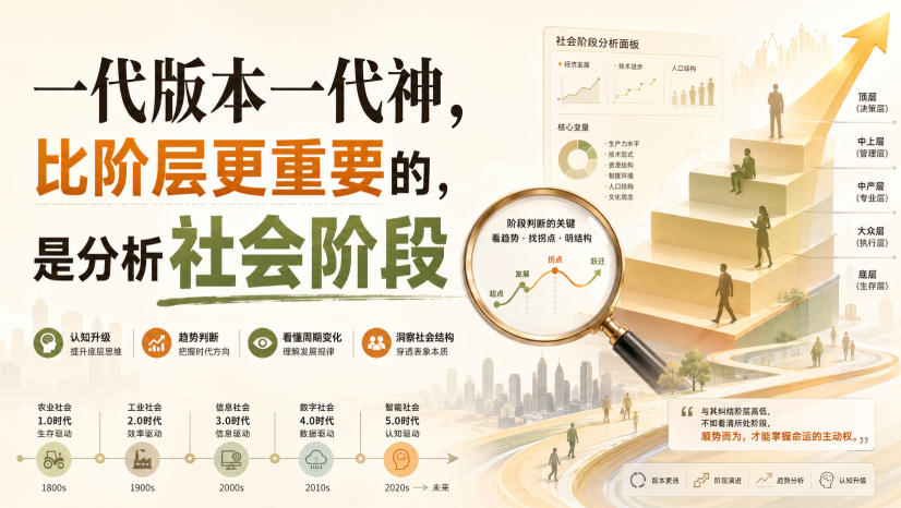 付费文章:一代版本一代神,比阶层更重要的,是分析社会阶段-摇钱树