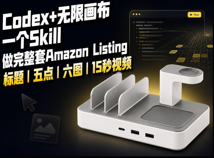我用一个Codex Skill做完Amazon Listing：标题、五点、六图和视频全流程-摇钱树