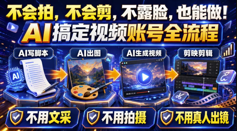 AI短视频起号实战项目,用AI做视频起号,45天涨粉12W,一条广告8.5k,广告接到手软,引流、变现两不误!-好学创业资源