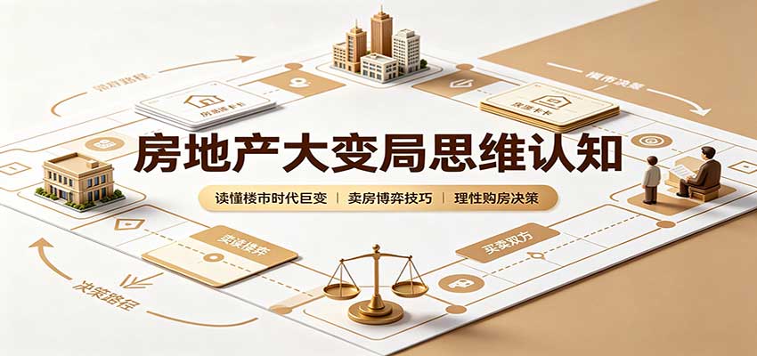 房地产大变局思维认知:读懂楼市时代巨变,卖房博弈技巧,理性购房决策-千帆创业