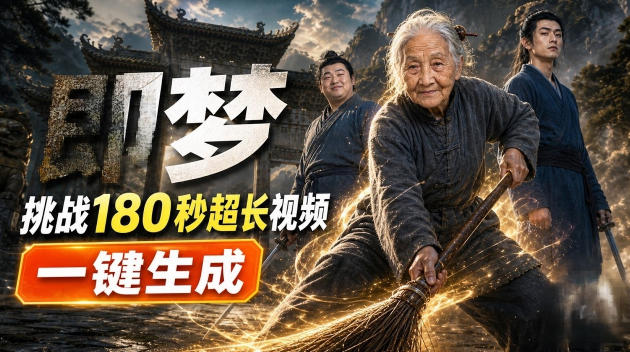 即梦挑战180秒超长视频!一键生成3分钟电影?完整制作流程详细分享!-摇钱树