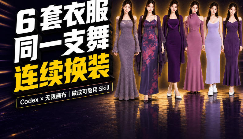 同一支舞，6套衣服按顺序切换：我把服装换装视频做成了一个Skill-摇钱树