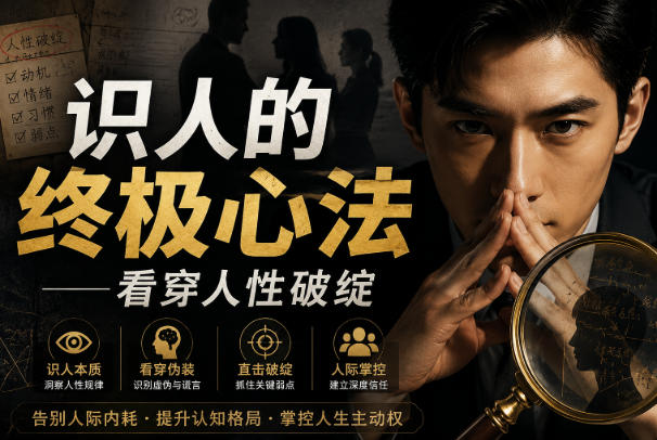 付费文章:识人的终极心法——看穿人性破绽-摇钱树