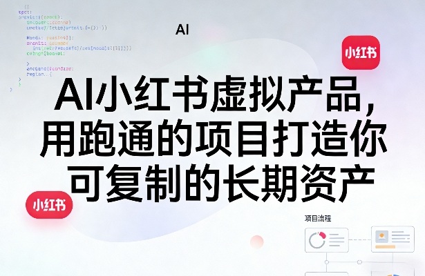 AI小红书虚拟产品，用跑通的项目打造你可复制的长期资产(更新0902)-千帆创业