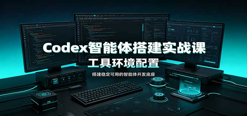 Codex智能体搭建实战课:工具环境配置,自定义技能开发,多业务自动化教学-摇钱树
