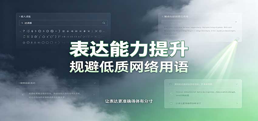表达能力提升:语言塑造思想逻辑,规避低质网络用语,强化心智感知-摇钱树