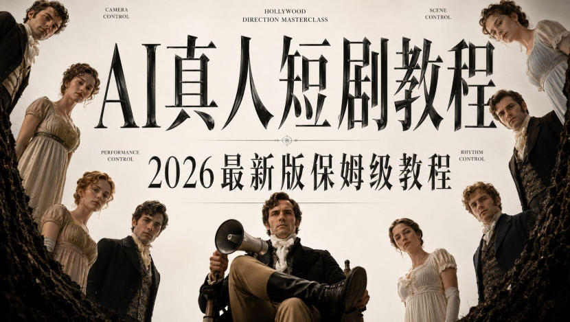 AI真人短剧制作全流程,AI视频大佬专为零基础研制的AI短剧教程,保姆级教程,新手一学就会!-摇钱树