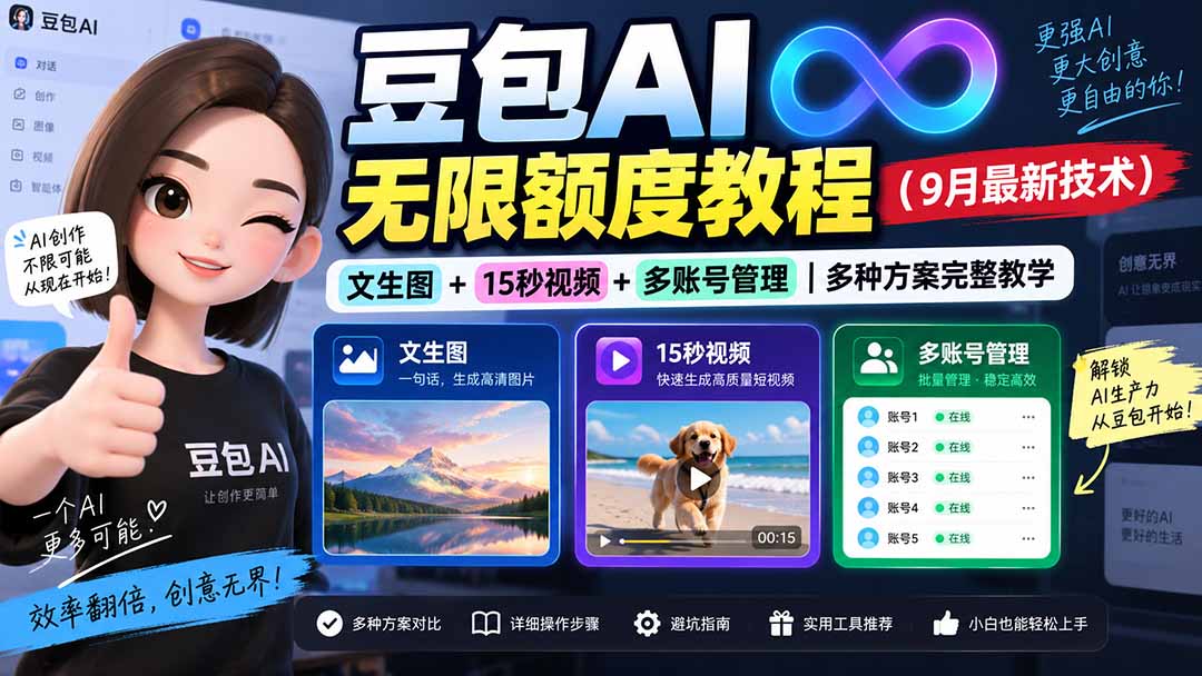豆包AI无限额度教程(9月最新技术-摇钱树
