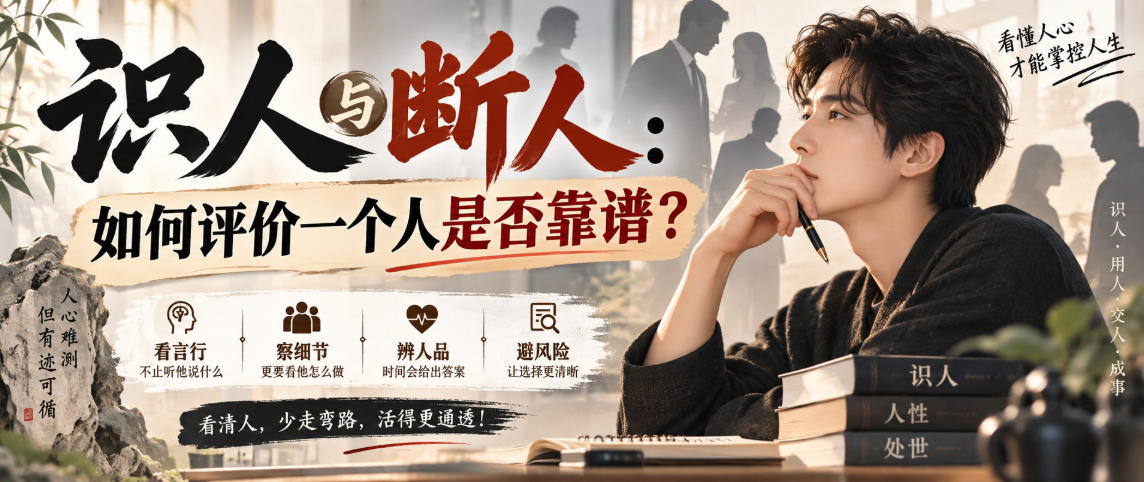 付费文章:识人与断人:如何评价一个人是否靠谱?-摇钱树
