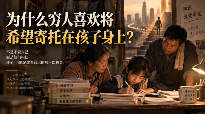 某社群精品文章：为什么穷人喜欢将希望寄托在孩子身上？-摇钱树