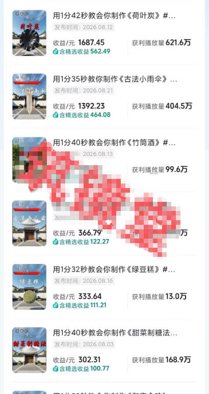 抖音20W粉丝博主的AI非遗知识科普教学,零基础制作非遗文化类短视频变现,解锁抖音精选独家收益