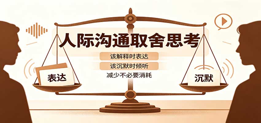人际沟通取舍思考:分清解释与沉默边界,拿捏职场生活沟通分寸减少情绪内耗-摇钱树
