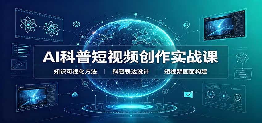 AI科普短视频创作实战课:配套要点文档,文案与视频提示词模板教学-盈科项目资源网