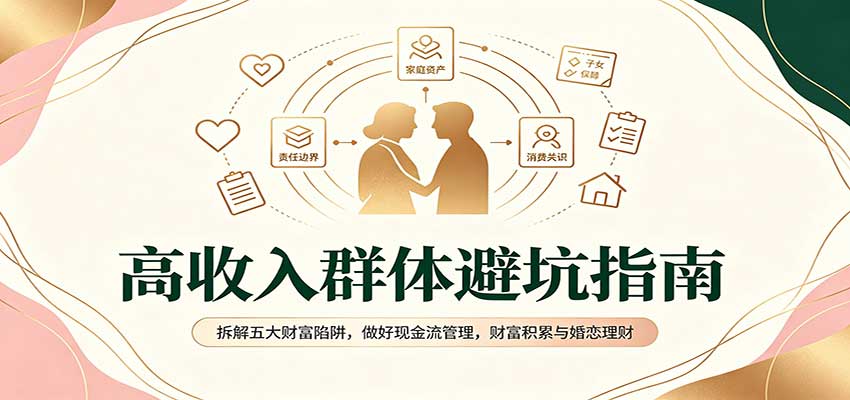 高收入群体避坑指南：拆解五大财富陷阱，做好现金流管理，财富积累与婚恋理财-摇钱树