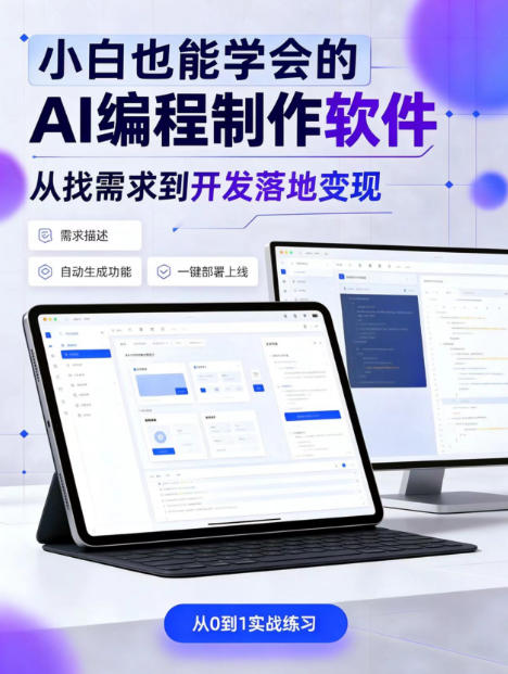 手把手教会你ai编程制作软件到变现全路径,零基础小白轻松上手,从找需求到开发落地变现【揭秘】-摇钱树