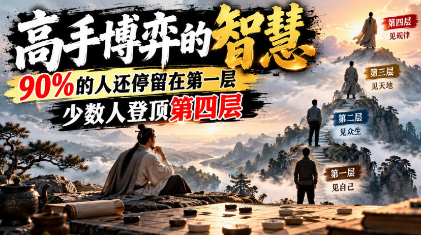 付费文章:高手博弈的智慧,90%的人还停留在第一层,少数人登顶第四层-摇钱树