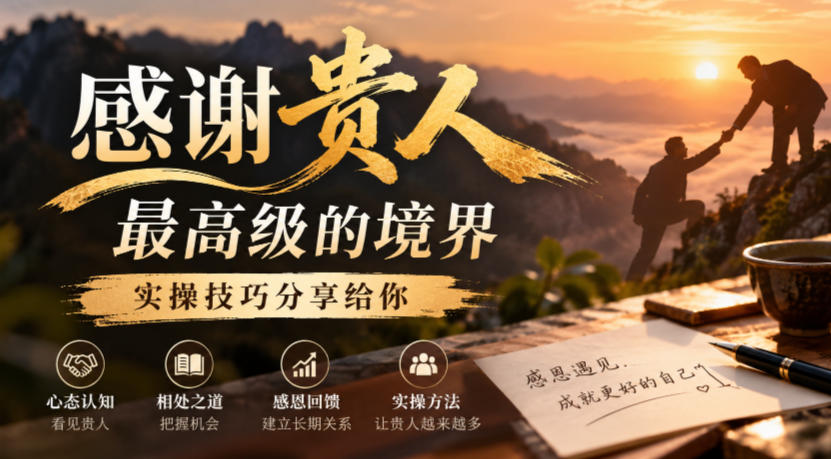 某公众号付费文章：感谢贵人最高级的境界，实操技巧分享给你-摇钱树