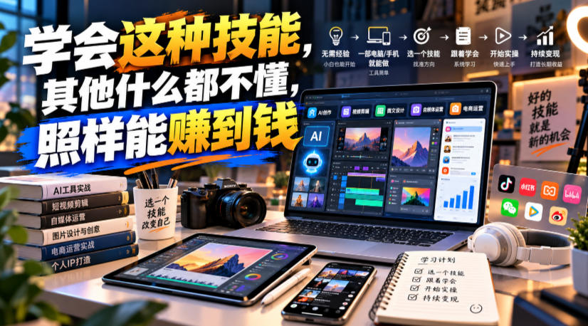 某公众号付费文章:学会这种技能,其他什么都不懂,照样能賺到钱-景枢聚合