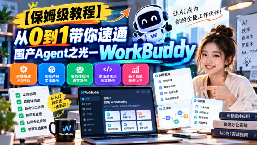 【保姆级教程】从0到1带你速通国产Agent之光—WorkBuddy【文档】-景枢聚合