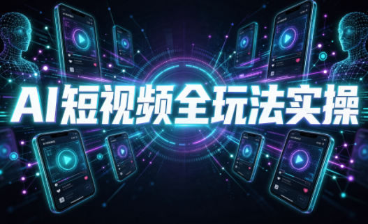 AI短视频全玩法实操(剪辑+带货+数字人+漫剧+短剧)-天赋网创