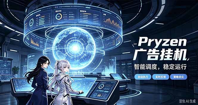 Pryzen广告全自动挂机给自己一个交代，门槛低，零基础小白也可以快速上手-摇钱树