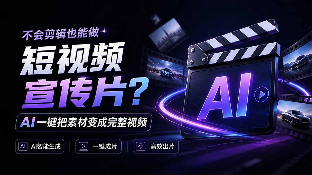 我跪下来了!不会剪辑也能做短视频宣传片? AI 一键把素材变成完整视频,真是神奇,OpenFilm 超省事-摇钱树