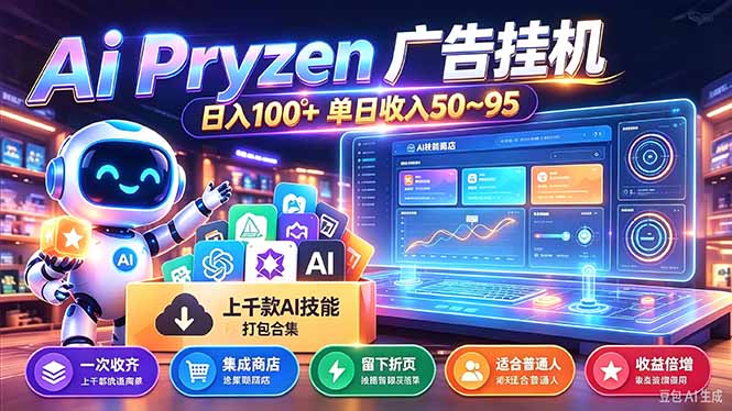 Pyrzen广告挂机， 全自动挂机风口项目， 单日50-95/天 虽然不是很暴力但是很稳-摇钱树
