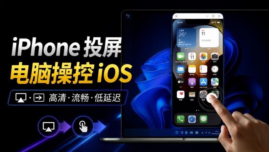 iPhone投屏到Windows电脑,还支持操控IOS系统,多台设备能同时上屏,有点意思iPhoneMirror-摇钱树